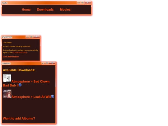 Albums screenshot