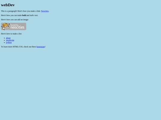 webDev screenshot