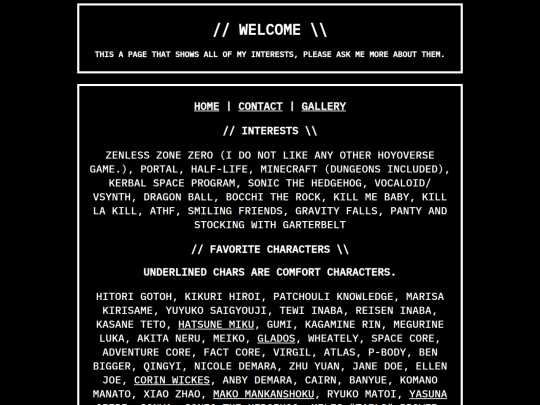 info screenshot