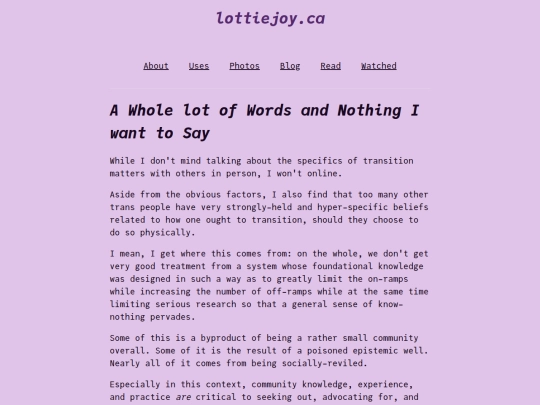 a-whole-lot-of-words-and-nothing-i-want-to-say screenshot