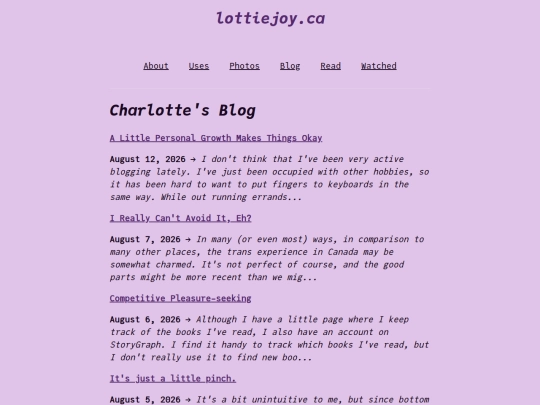 blog screenshot