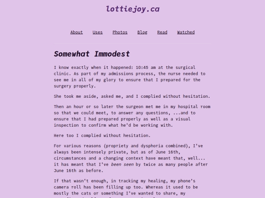 somewhat-immodest screenshot