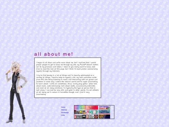 aboutme screenshot