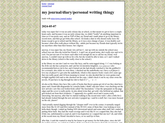 journal screenshot