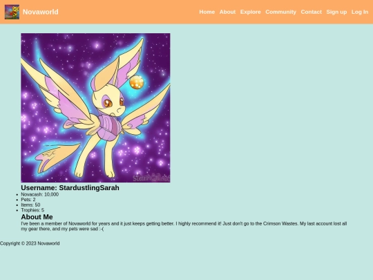 StardustlingSarah screenshot