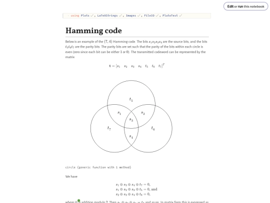 hamming screenshot