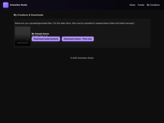 mycreations screenshot