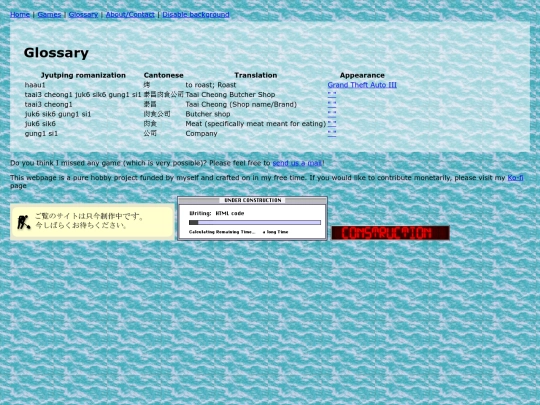 glossary screenshot