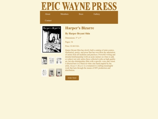 store/harpers_bizarre screenshot