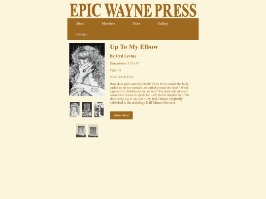 store/up_to_my_elbow screenshot