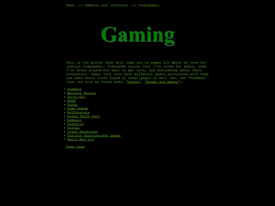 hobbies-and-intrests/gaming screenshot