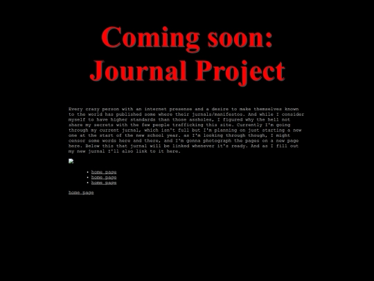 journals/coming-soon screenshot