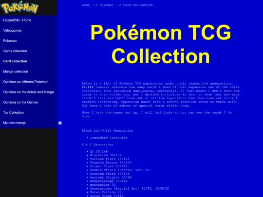 pokemon/tcg-collection screenshot