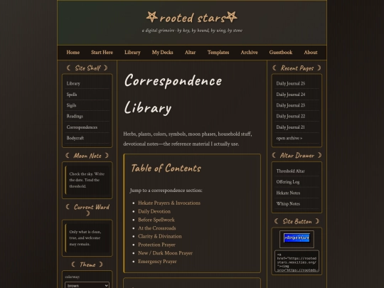 correspondence-library screenshot