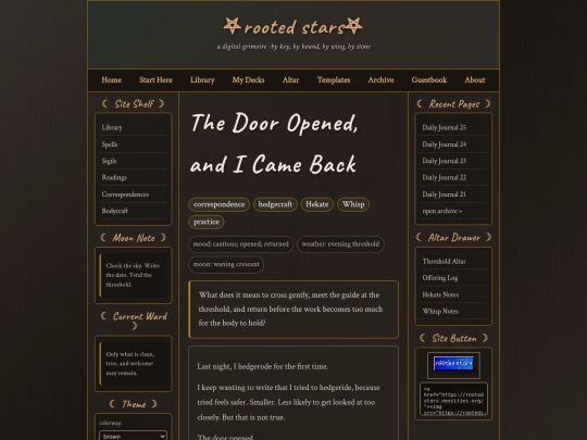 posts/The-Door-Opened-and-I-Came-Back screenshot