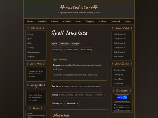posts/spell-template screenshot
