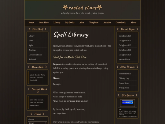 spell-library screenshot
