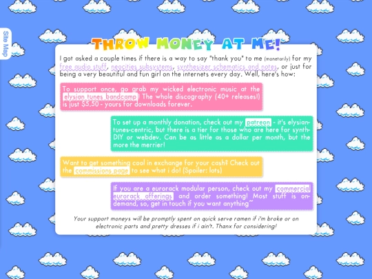 support screenshot