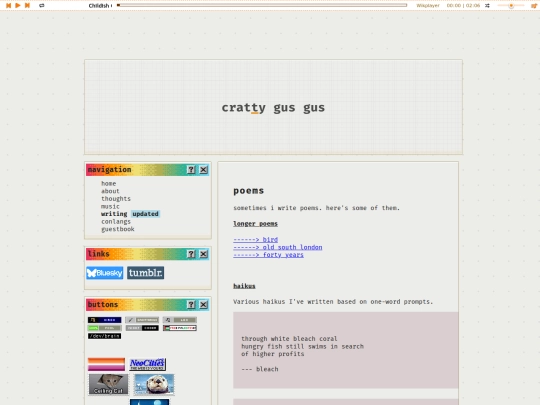 writing/poetry screenshot