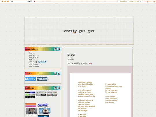 writing/poetry/bird screenshot