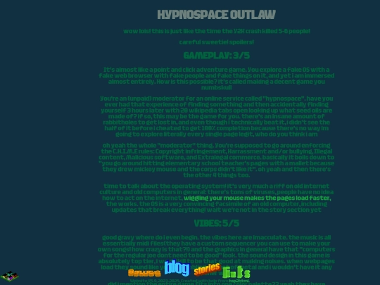 reviews/hypnospace screenshot