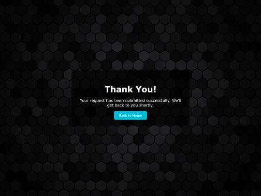 form/thankyou screenshot