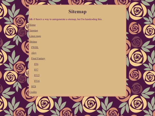 sitemap screenshot