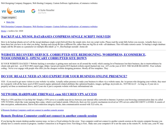 blog/2020 screenshot