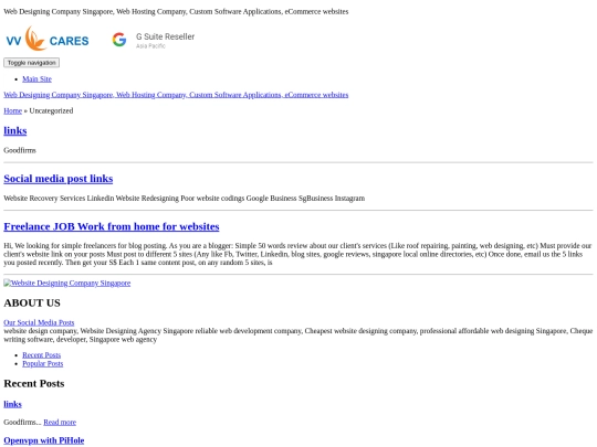 blog/uncategorized screenshot