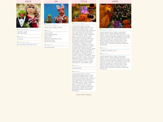 collections/holidays screenshot