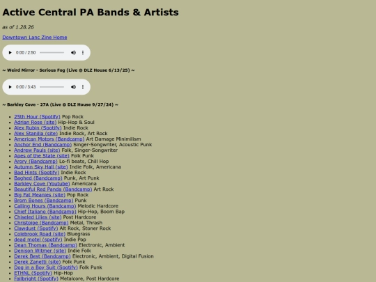 bands screenshot