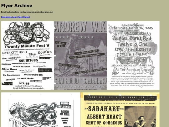 flyerarchive screenshot