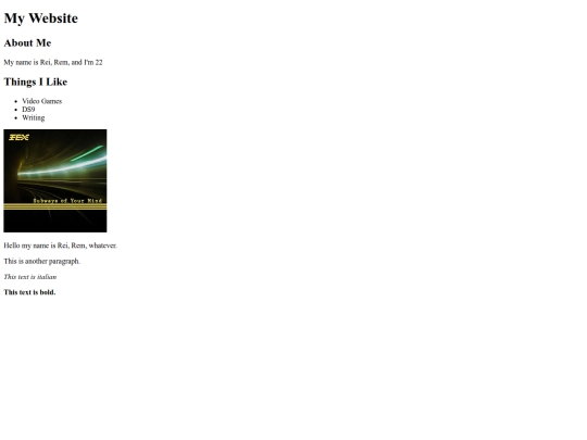 index screenshot