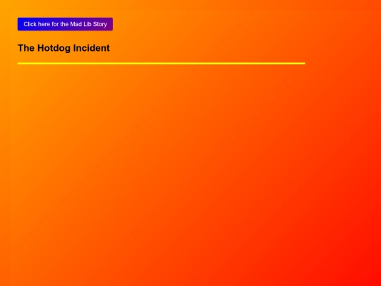 JavaScript/MadLibs screenshot