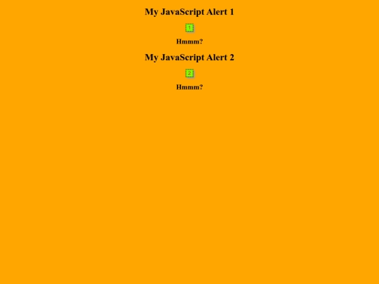 JavaScript/alert screenshot