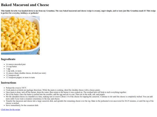 Web-Design/1-HTML/recipe screenshot