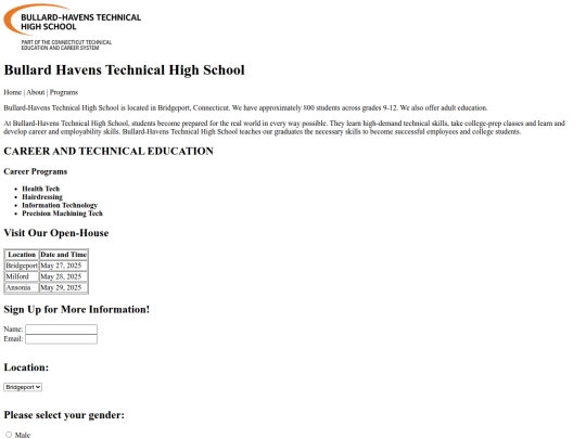 Web-Design/BullardOpenHouse screenshot