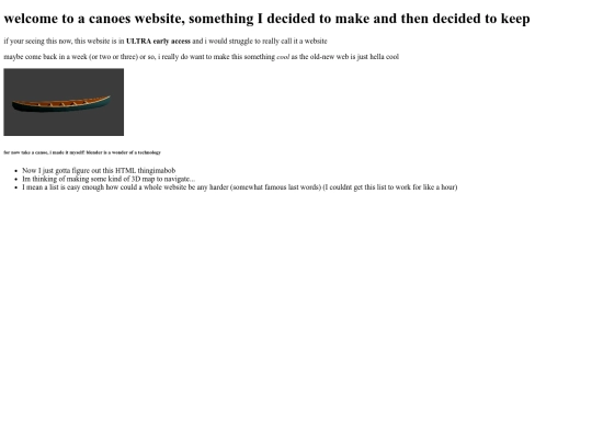 CanoeWebsiteTry1 screenshot