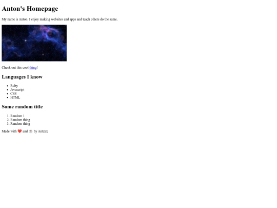 index screenshot
