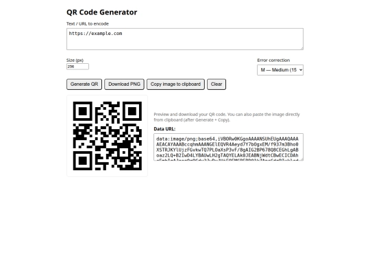 qr_generator screenshot
