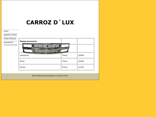 paginas/Accesorios screenshot