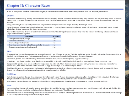 1ed/vol1/character-races screenshot