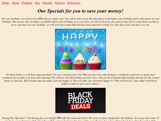 project/specials screenshot