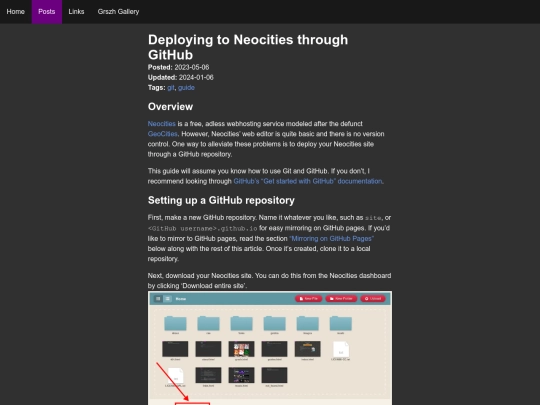guides/2023/05/06-neocities-github screenshot