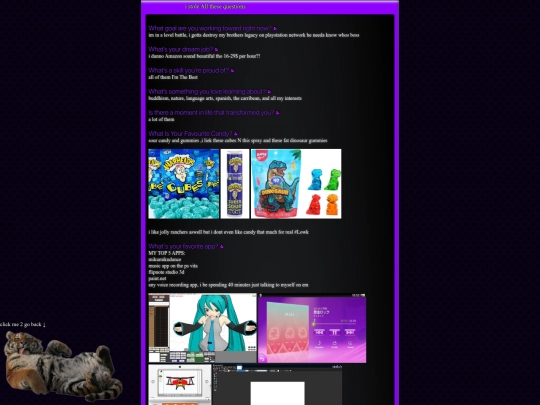 aboutme/QUESTIONAIRE screenshot