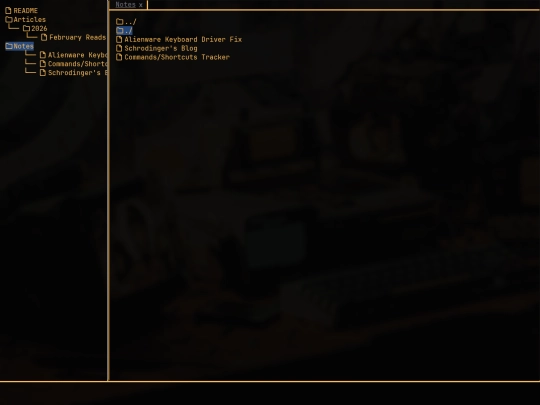 notes screenshot
