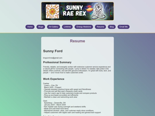 resume screenshot