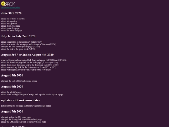 site_updates screenshot