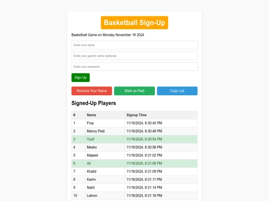 basketball screenshot
