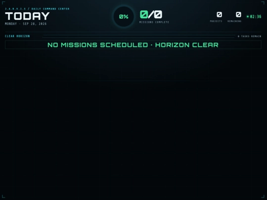 jarvis/today screenshot